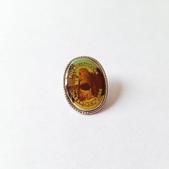 Vintage Souvenir Pin Rock City Park Olean New York USA Travel Gift - Picture 3 of 9